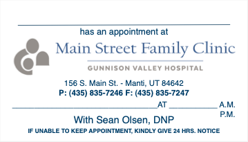 GVH Appointment Cards
