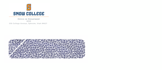 Snow College Collection - #10 Window Envelopes